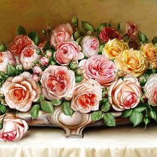 Схема вышивки «розы»