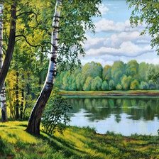 Схема вышивки «Пейзаж»