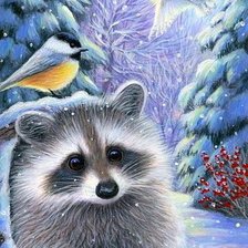 Схема вышивки «Зимой»