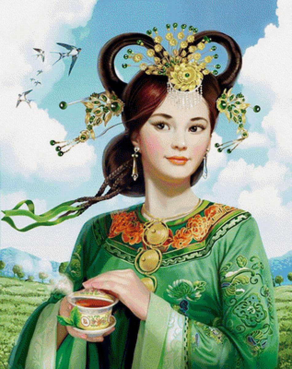 Восток - фэнтези, китай, доронина, девушка, арт, восток - предпросмотр