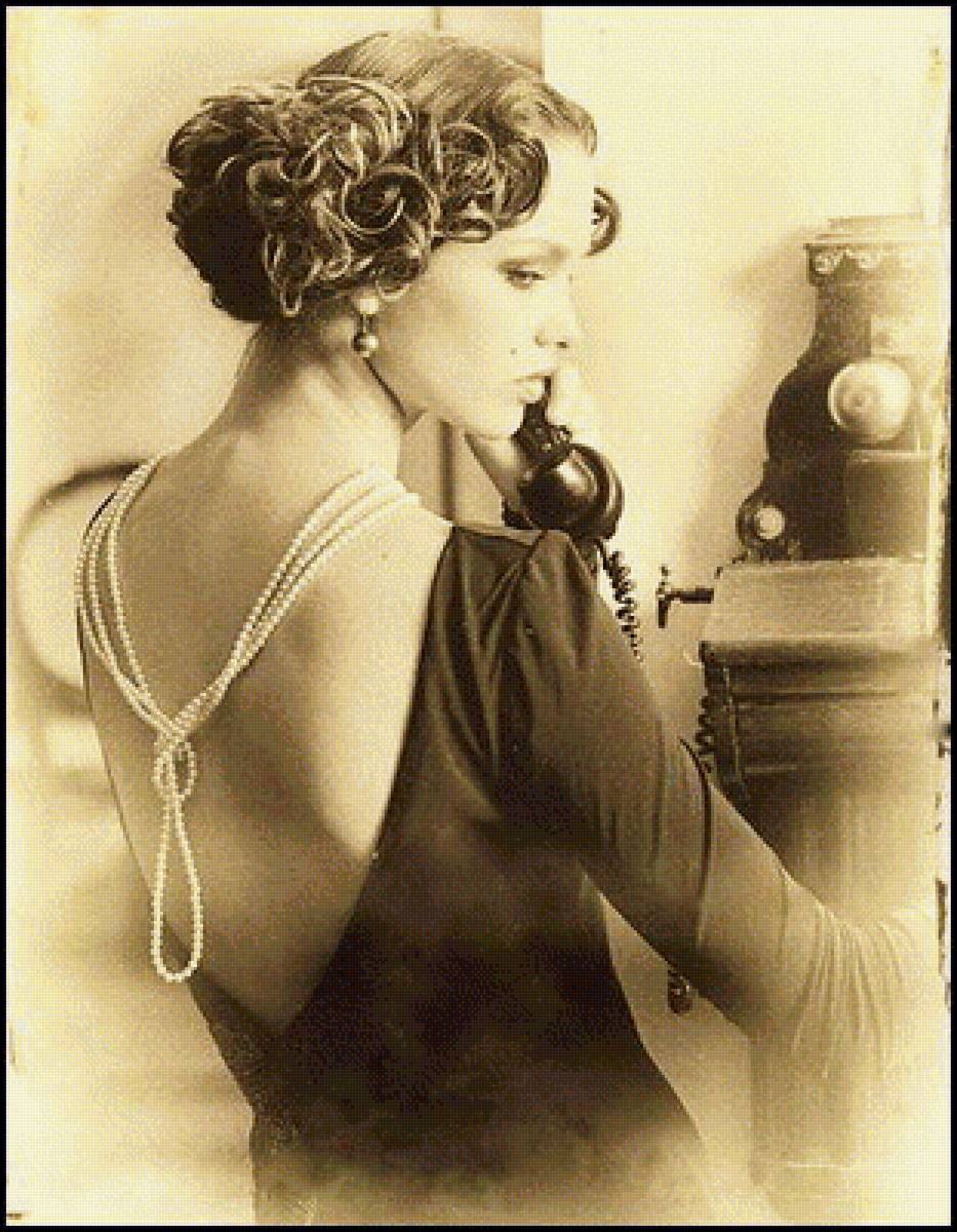 ретро - ретро, женщина - предпросмотр