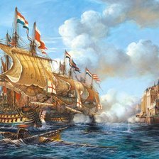 Схема вышивки «obraz,more,lode»