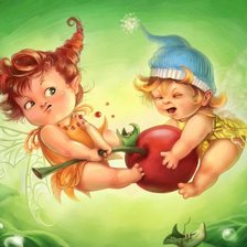 Схема вышивки «эльфы»