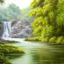 Схема вышивки «Водопад»