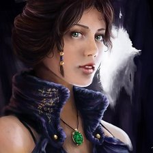 Схема вышивки «девушка»