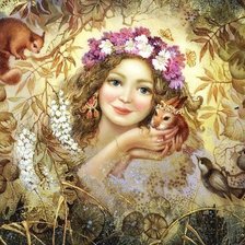 Схема вышивки «фея леса»