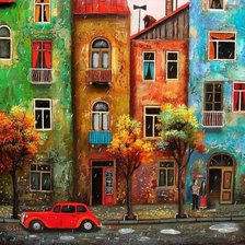 Схема вышивки «Город»