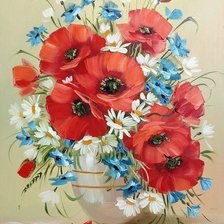 Схема вышивки «Букет полевых цветов»