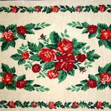 Схема вышивки «ковер кукольный ретро»