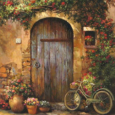 Схема вышивки «Дверь.»