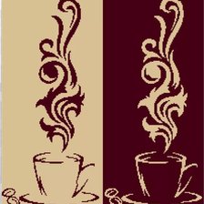 Схема вышивки «Кофе»