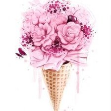 Схема вышивки «мороженное»