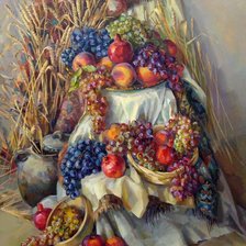 Схема вышивки «Натюрморт по картине Меружана Хачатряна»