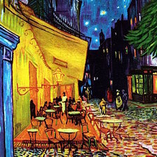 Схема вышивки «ночное кафе»