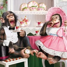 Схема вышивки «Чаепитие»