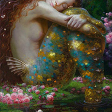 Схема вышивки «Русалочка»