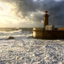 Схема вышивки «Маяк на закате»