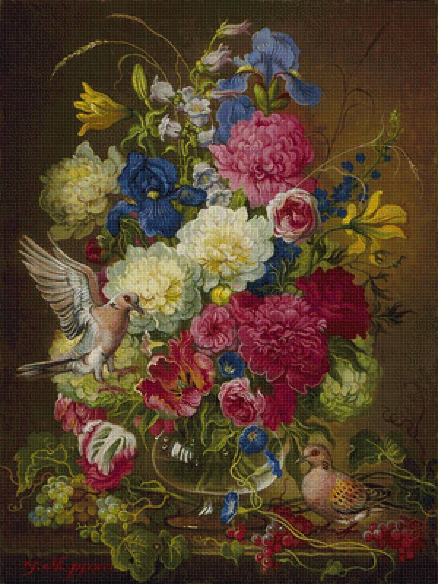 kvety,vtáci - предпросмотр