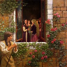 Схема вышивки «у окна»