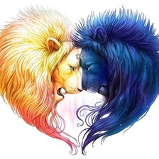 Схема вышивки «львиное сердце»