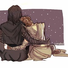 Схема вышивки «Звёздный войны | Kylo Ren and Rey»