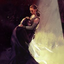 Схема вышивки «Звёздный войны | Reylo»