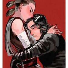 Схема вышивки «Звёздный войны | Reylo»