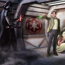 Схема вышивки «Звёздный войны | Doctor Who»