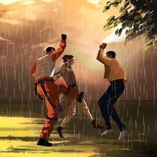 Схема вышивки «Звёздный войны | Rey, Finn, Poe»