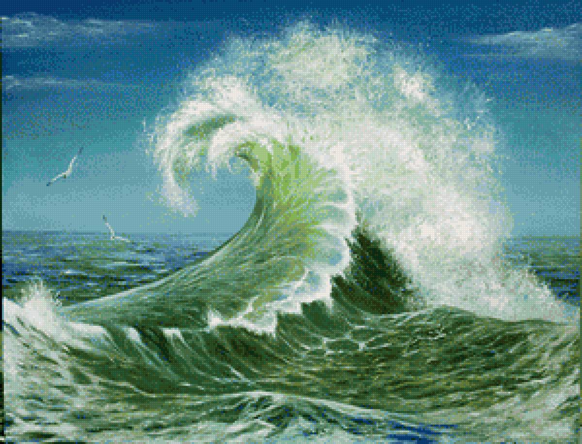 Волна морская - предпросмотр