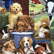 Схема вышивки «Мир животных»