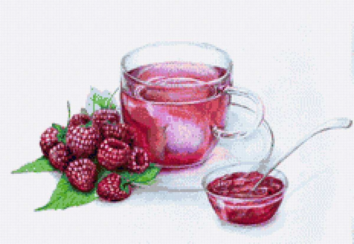 чай с малиной - чашка, чай, кухня - предпросмотр