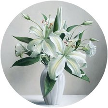 Схема вышивки «Белые лилии»