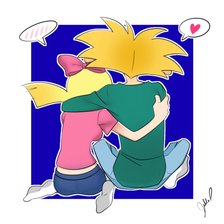 Схема вышивки «Хельга и Арнольд»