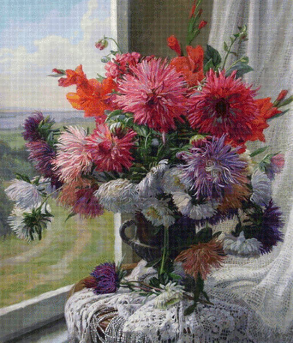 №1700191 - натюрморт, цветы - предпросмотр