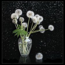 Схема вышивки «Одуванчики»