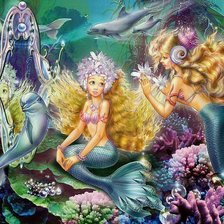 Схема вышивки «русалки»