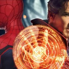 Схема вышивки «Доктор Стрэнж и человек-паук»