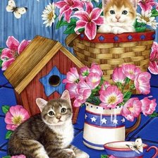 Схема вышивки «Мир животных»