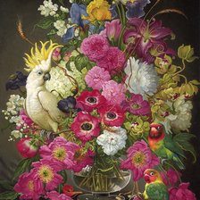 Схема вышивки «kvety,zátišie»