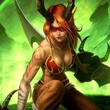 Схема вышивки «Охотница на демонов»