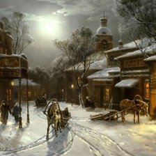 Схема вышивки «вечер»