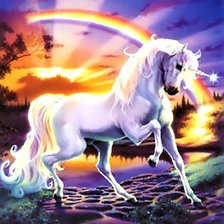 Схема вышивки «Единорог»