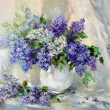 Схема вышивки «СИРЕНЬ»