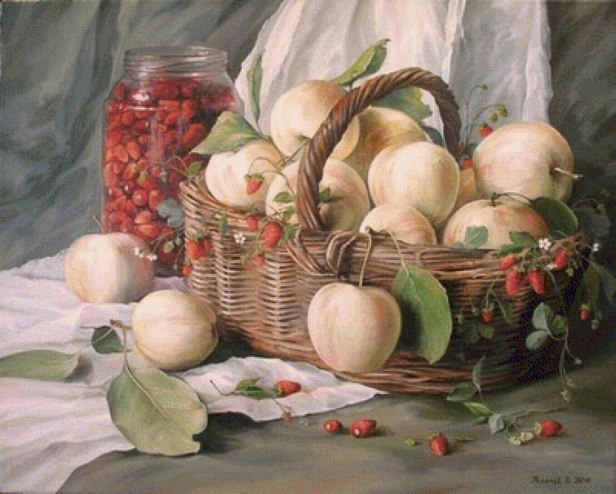 НАТЮРМОРТ С ЯБЛОКАМИ - натюрморт с яблоками - предпросмотр