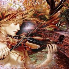 Схема вышивки «Осенний вальс»