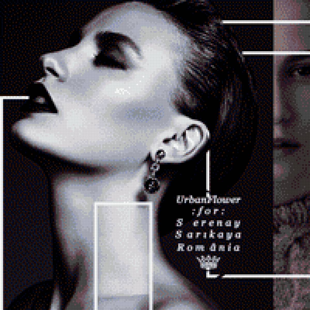 Серенай Сарыкая - турция, черно-белое, сериал, актриса, девушка, красотка - предпросмотр