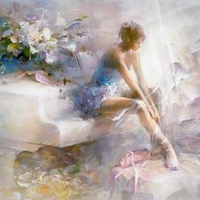 Схема вышивки «Балерина»