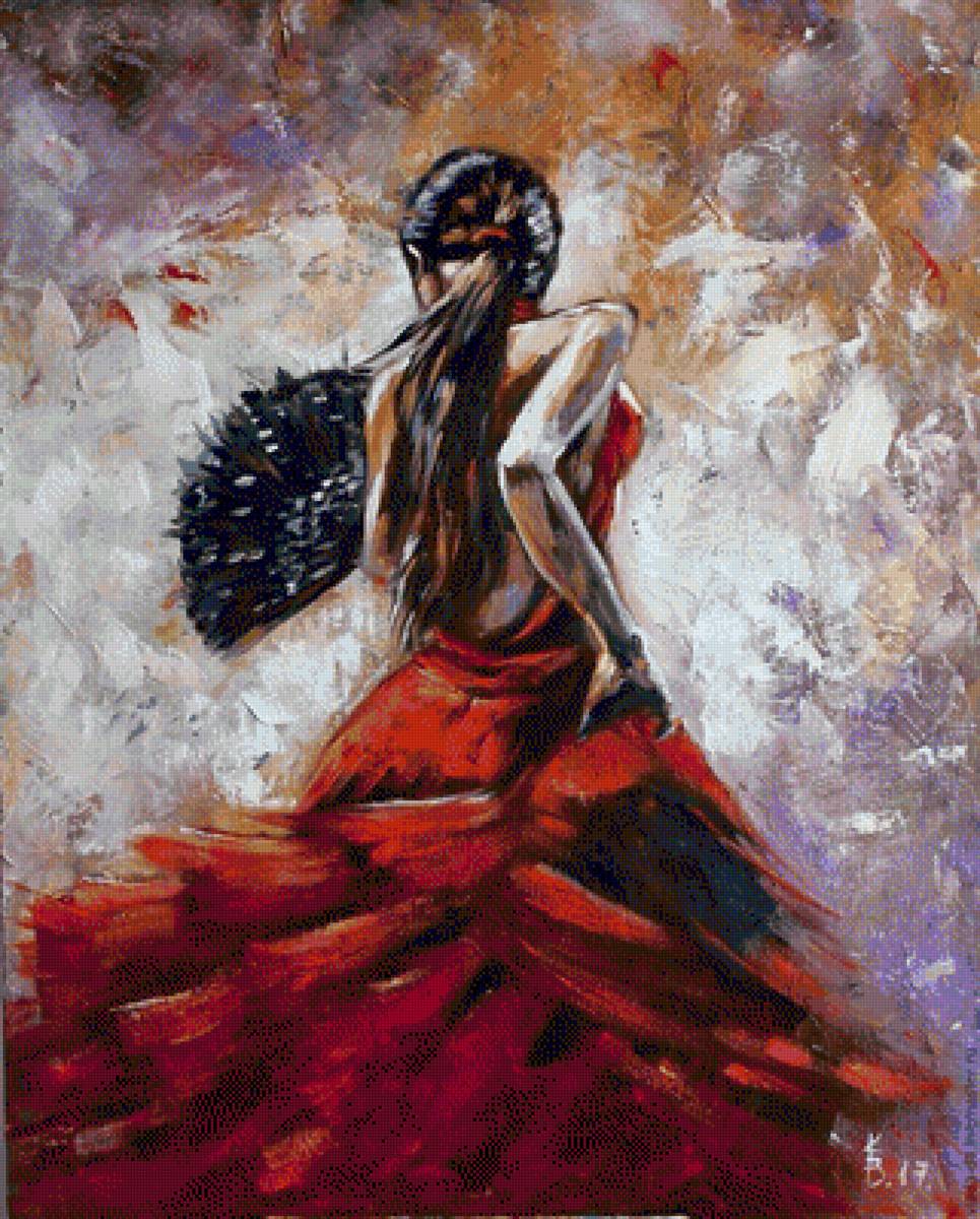 Фламенко - фламенко, женщина, танц - предпросмотр