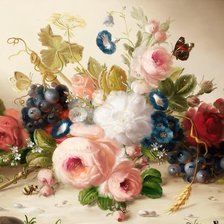 Схема вышивки «Букет цветов»